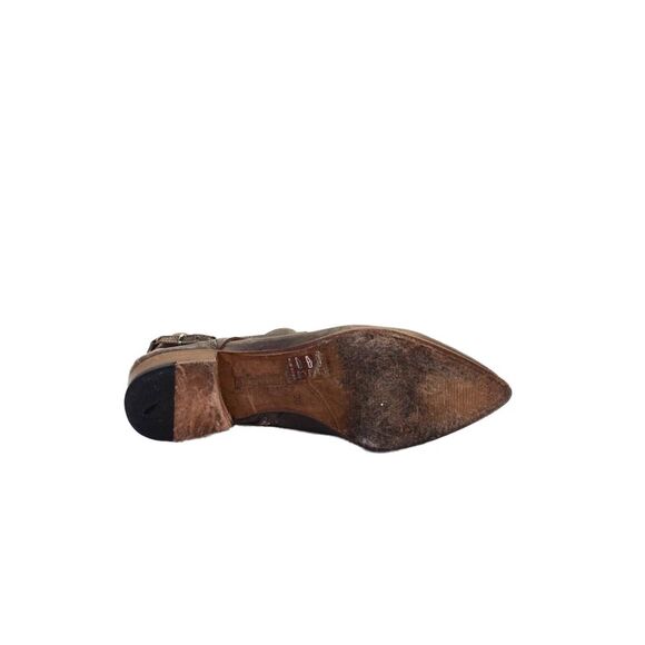 Alberto Fermani Womens Leather Pointed Toe Belted Ankle Boots Brown Size 36 6 - Picture 4 of 5